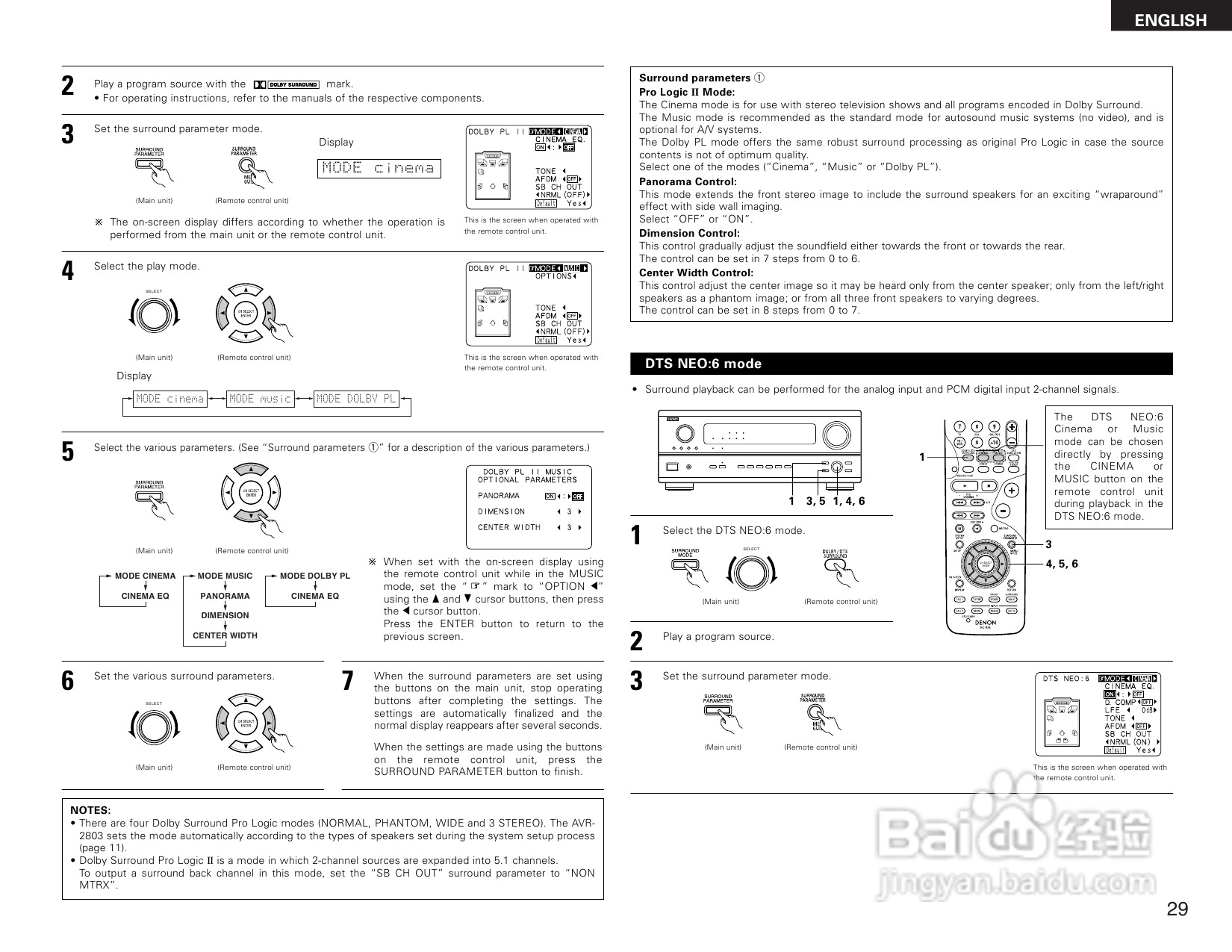 DENON AVR-2803收音环绕扩音机操作说明书:[2]