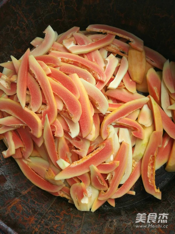 木瓜干榨菜的做法