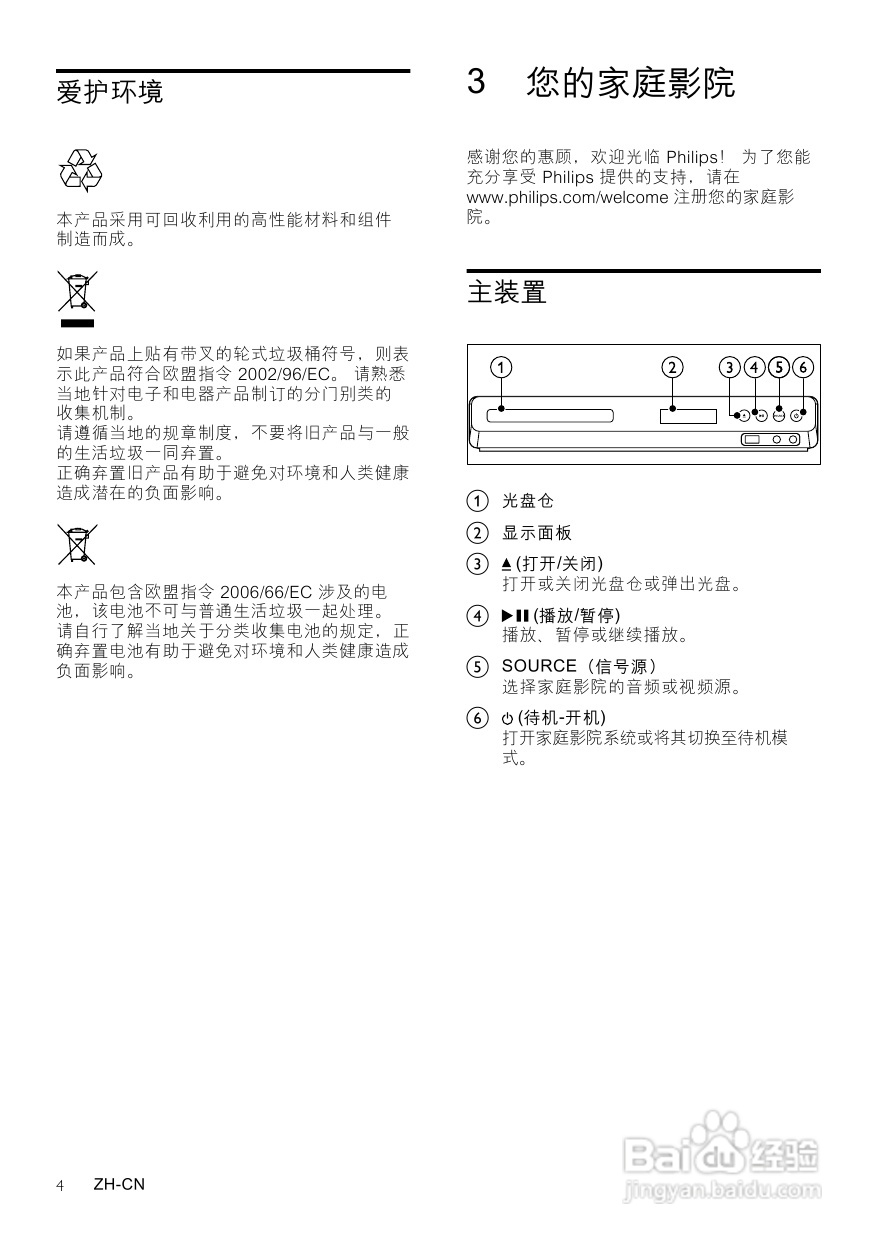 PHILIPS HTS3531家庭影院用户手册:[1]