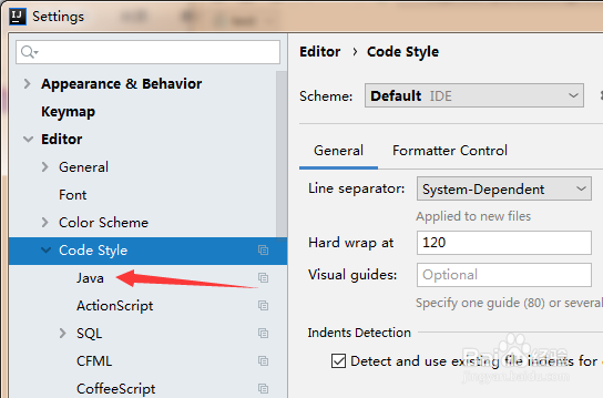 IntelliJ IDEA怎么代码样式选项卡大小