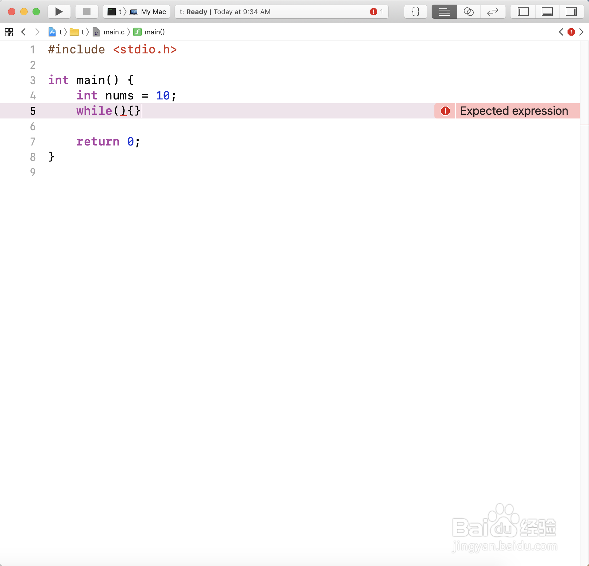 如何使用c语言的while循环