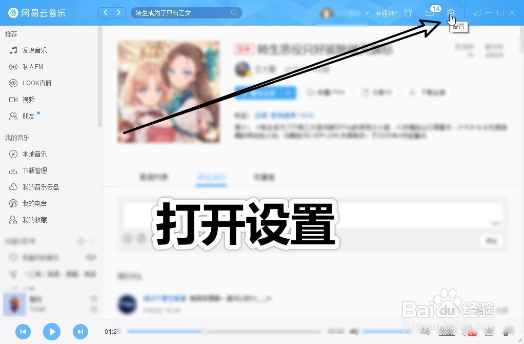 网易云音乐怎么更改字体