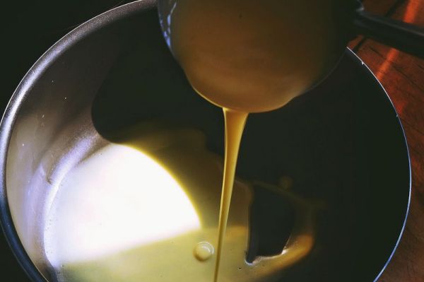 奶油水果可丽饼