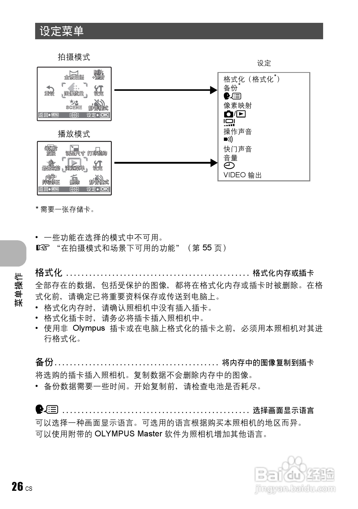 奥林帕斯FE-240/X795数码照相机使用说明书:[3]