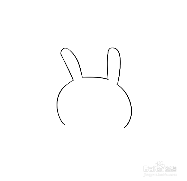 如何手工画卡通兔子的简笔画？