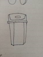 如何绘画垃圾桶简笔画？