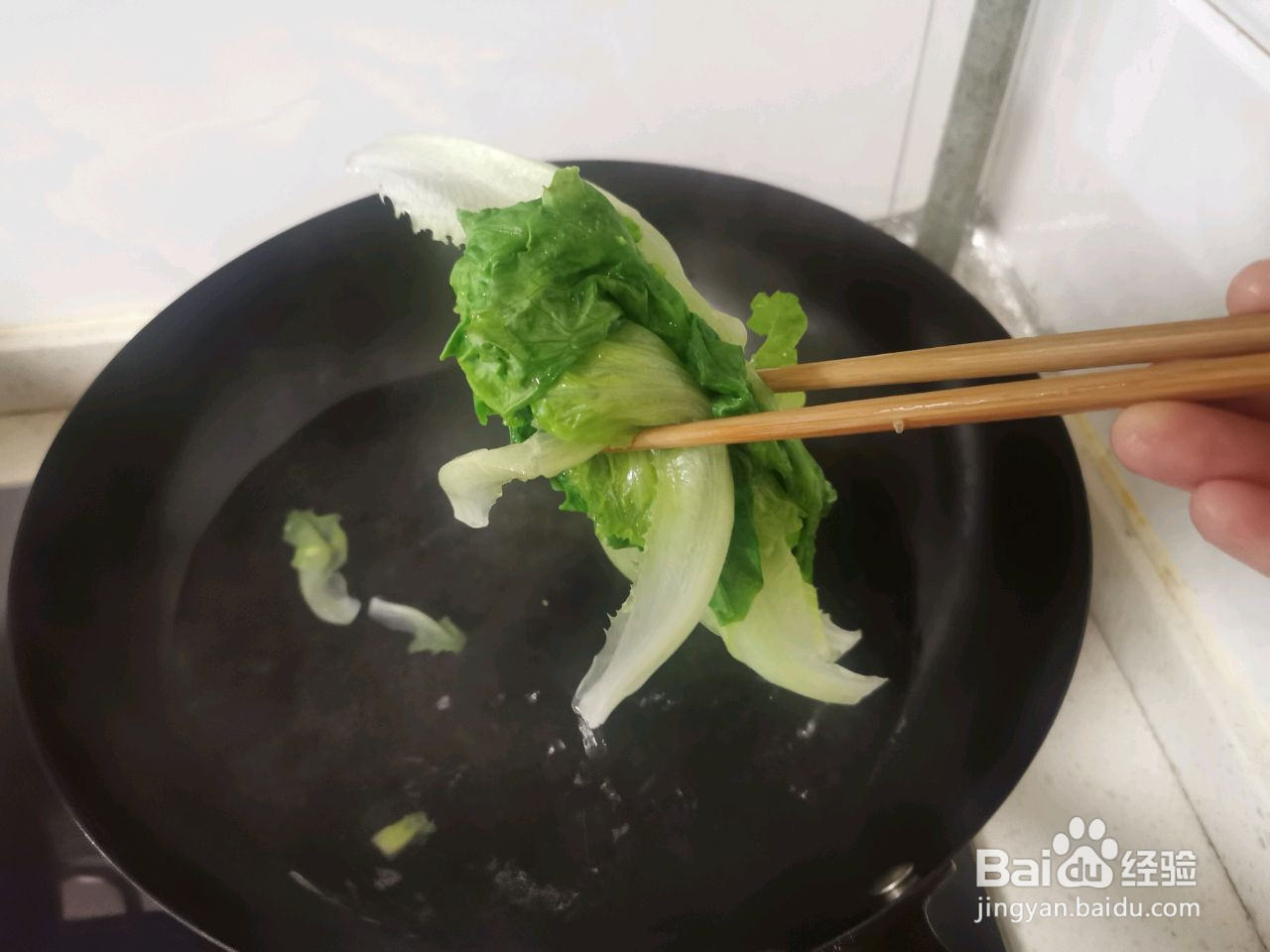 刷脂神菜烫生菜的做法