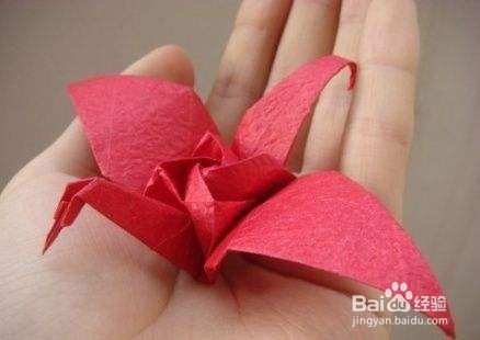 玫瑰千纸鹤怎么折视频
