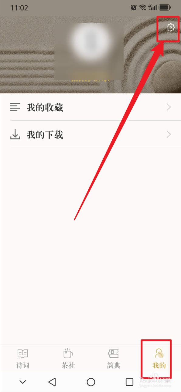 古诗词典如何设置字体类型