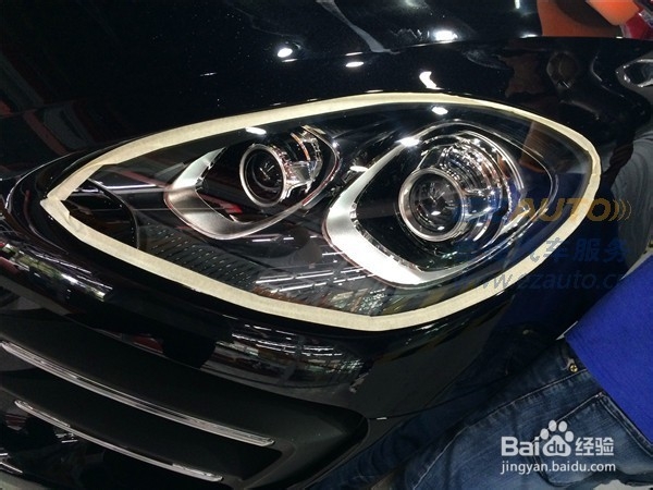 保时捷全车漆面美容效果