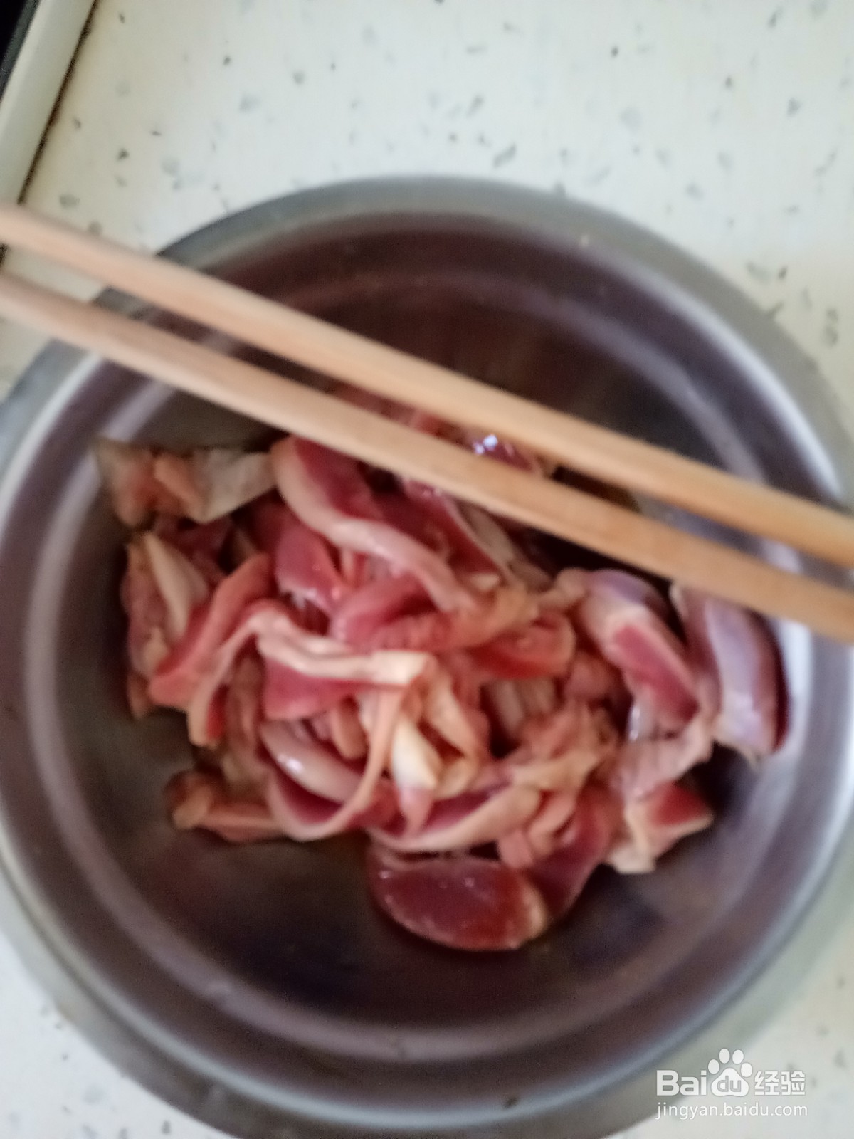 青椒豆芽炒鸡胗