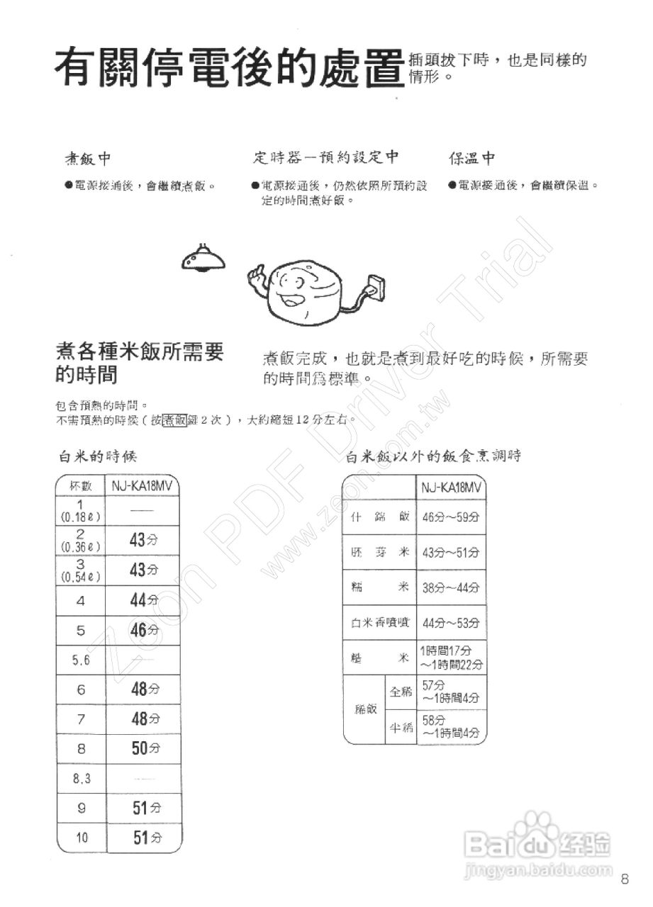 三菱NJ-KA18MV型电子锅使用说明书:[1]
