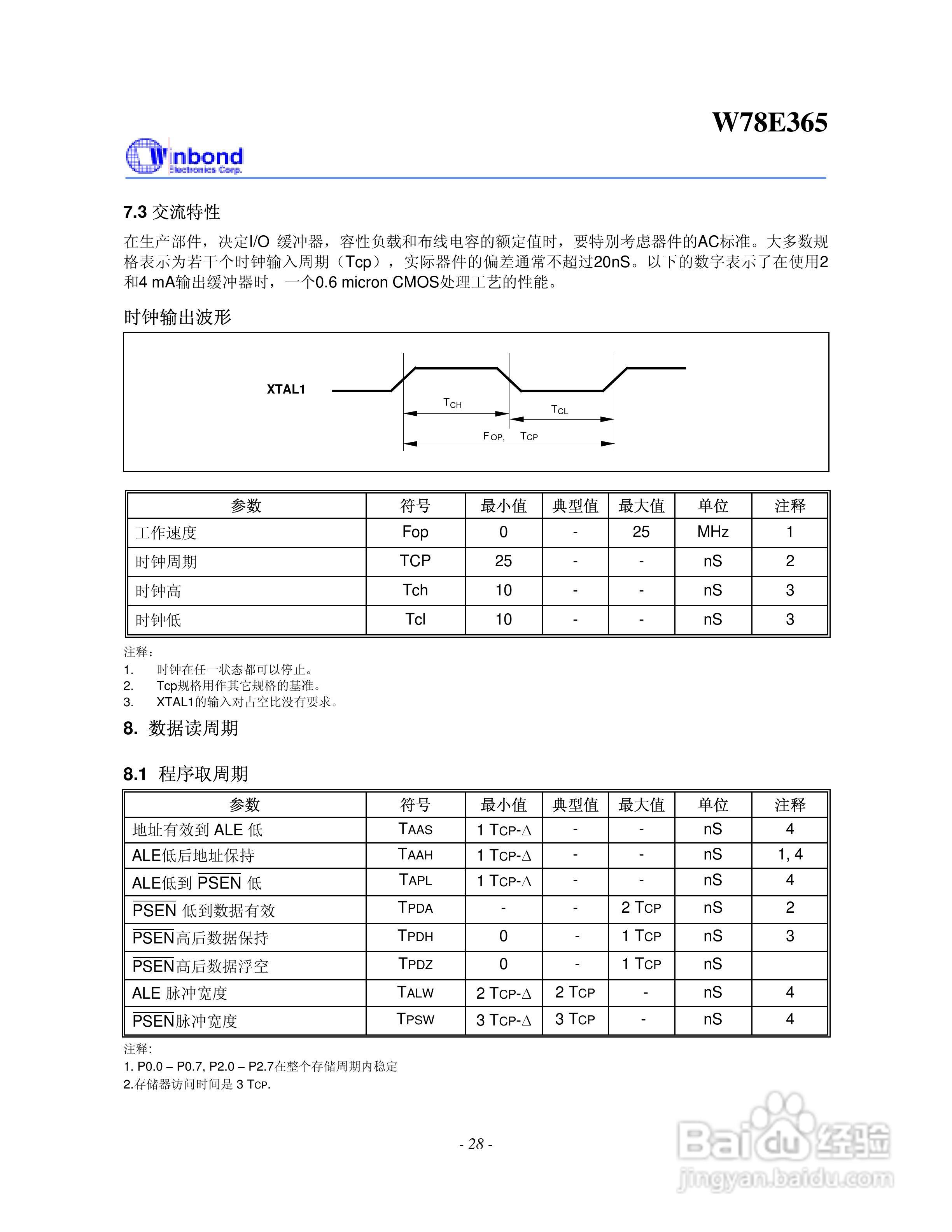 Winbond W78E365 8位微控制器说明书:[3]