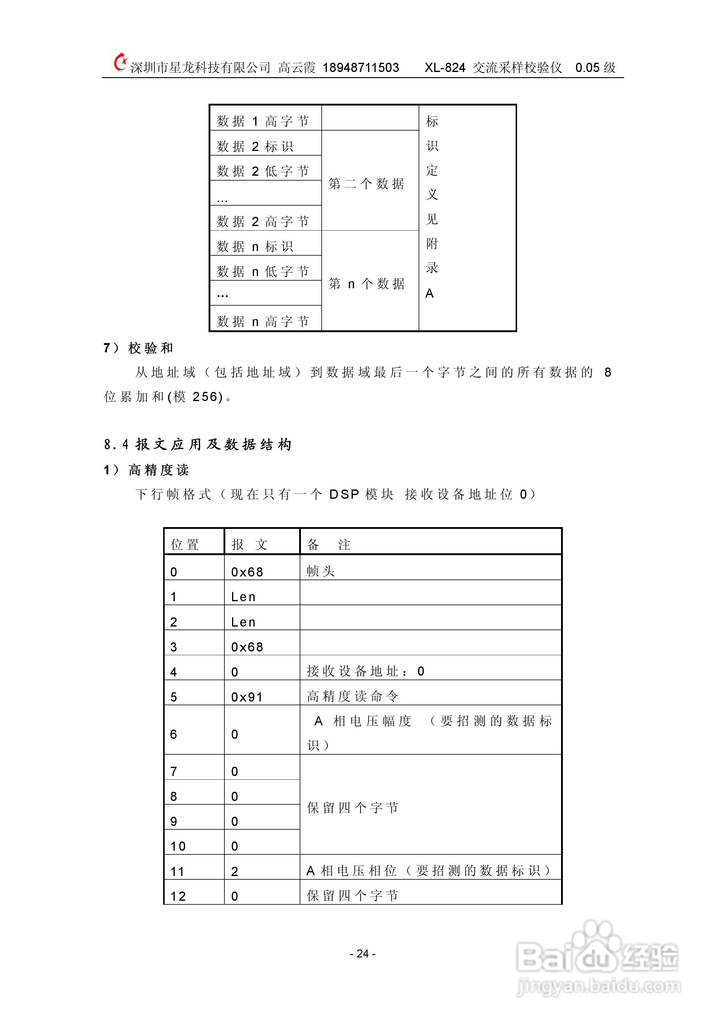 XL824交流采样校验仪说明书:[3]