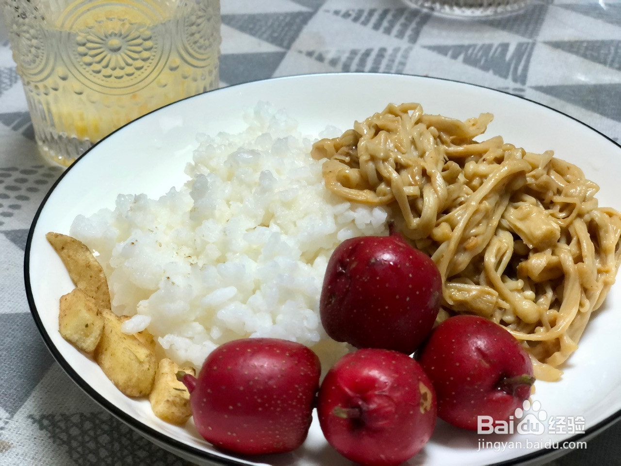 蛋黄焗金针菇盖饭的做法