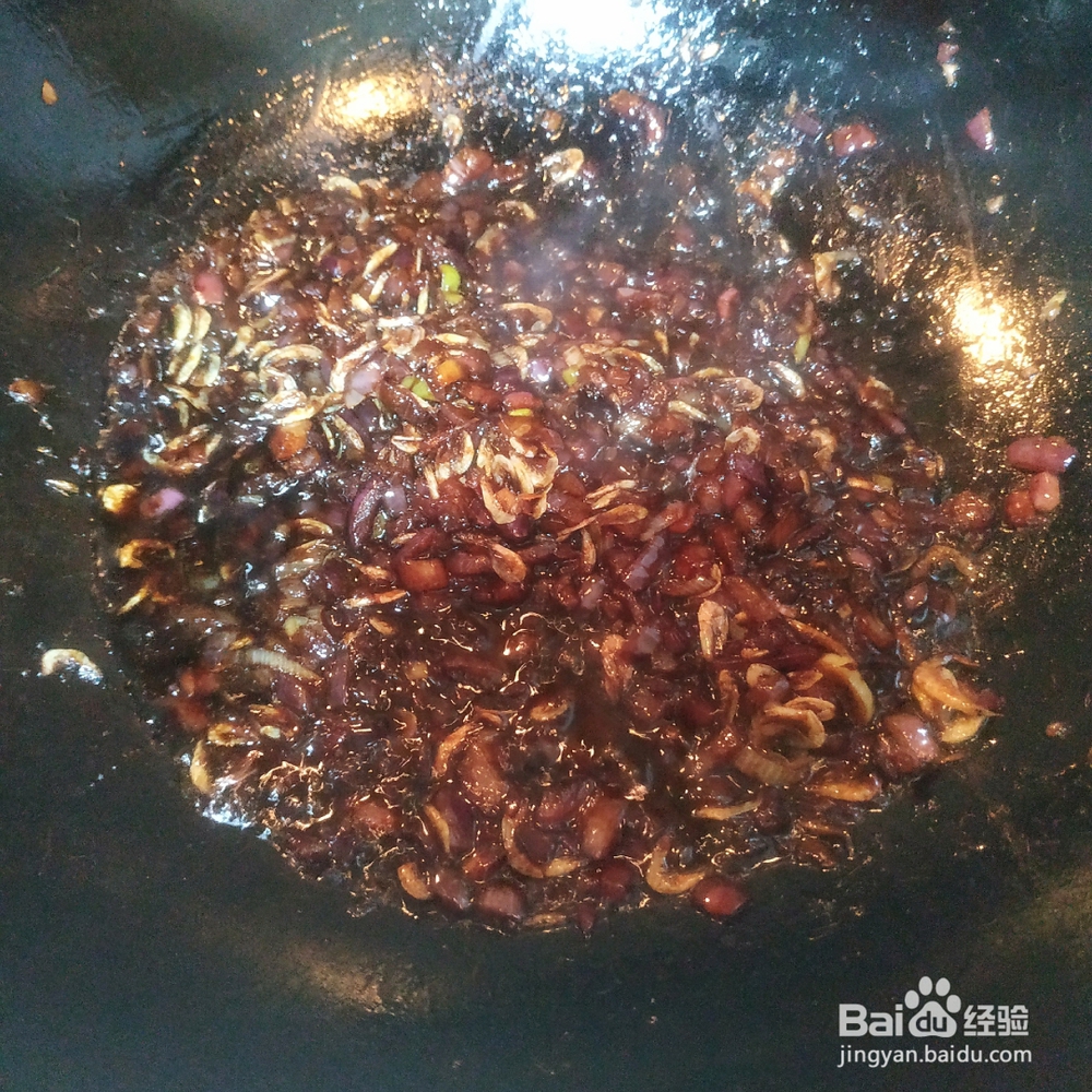 海鲜美食-葱油拌面洋葱虾皮版