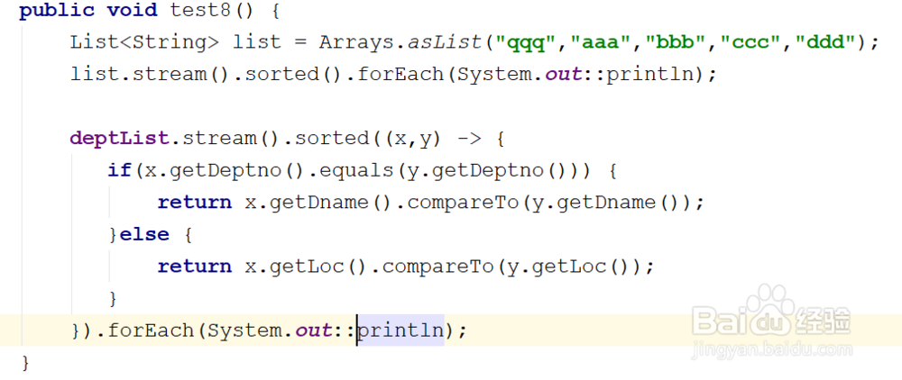 java8中Stream API如何排序数据