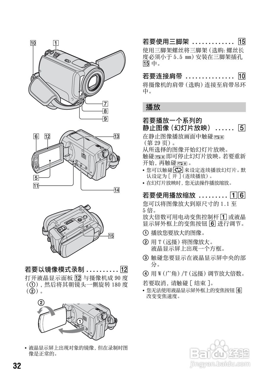 索尼DCR-SR70E数码摄像机使用说明书:[4]