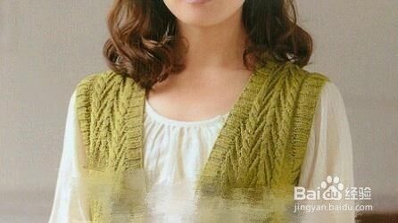 女士圆肩半袖开衫马甲棒线编织教程 百度经验 女士圆肩半袖开衫马甲棒线编织教程 百度经验