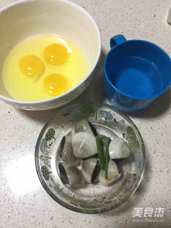 白贝蒸蛋的做法