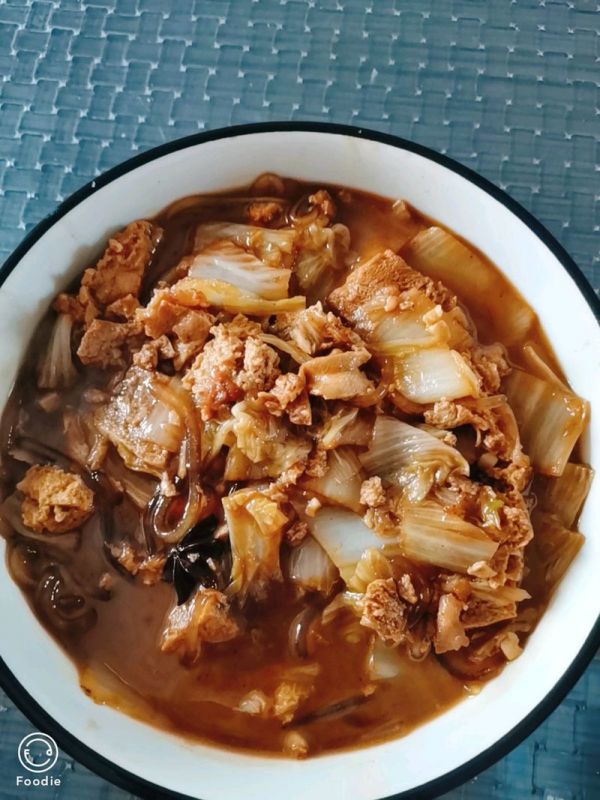 白菜豆腐炖粉条