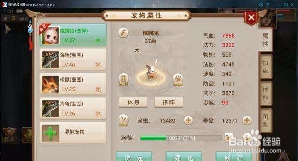 问道手游宠物怎么变成宝宝