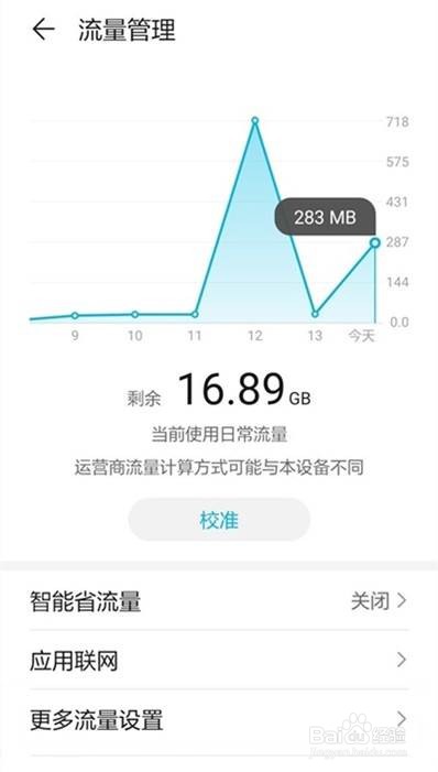 华为nova8在哪里看用了多少流量
