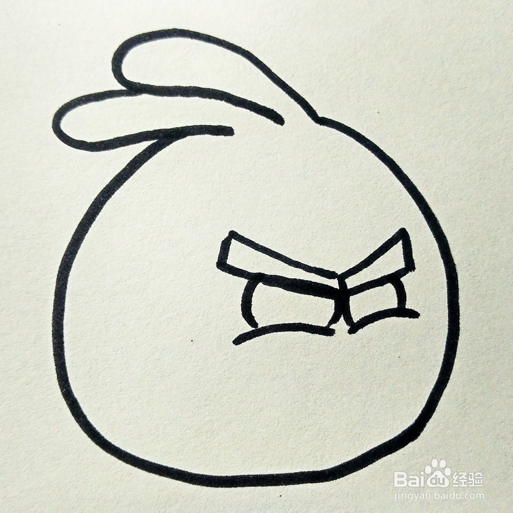 儿童简笔画：愤怒的小鸟