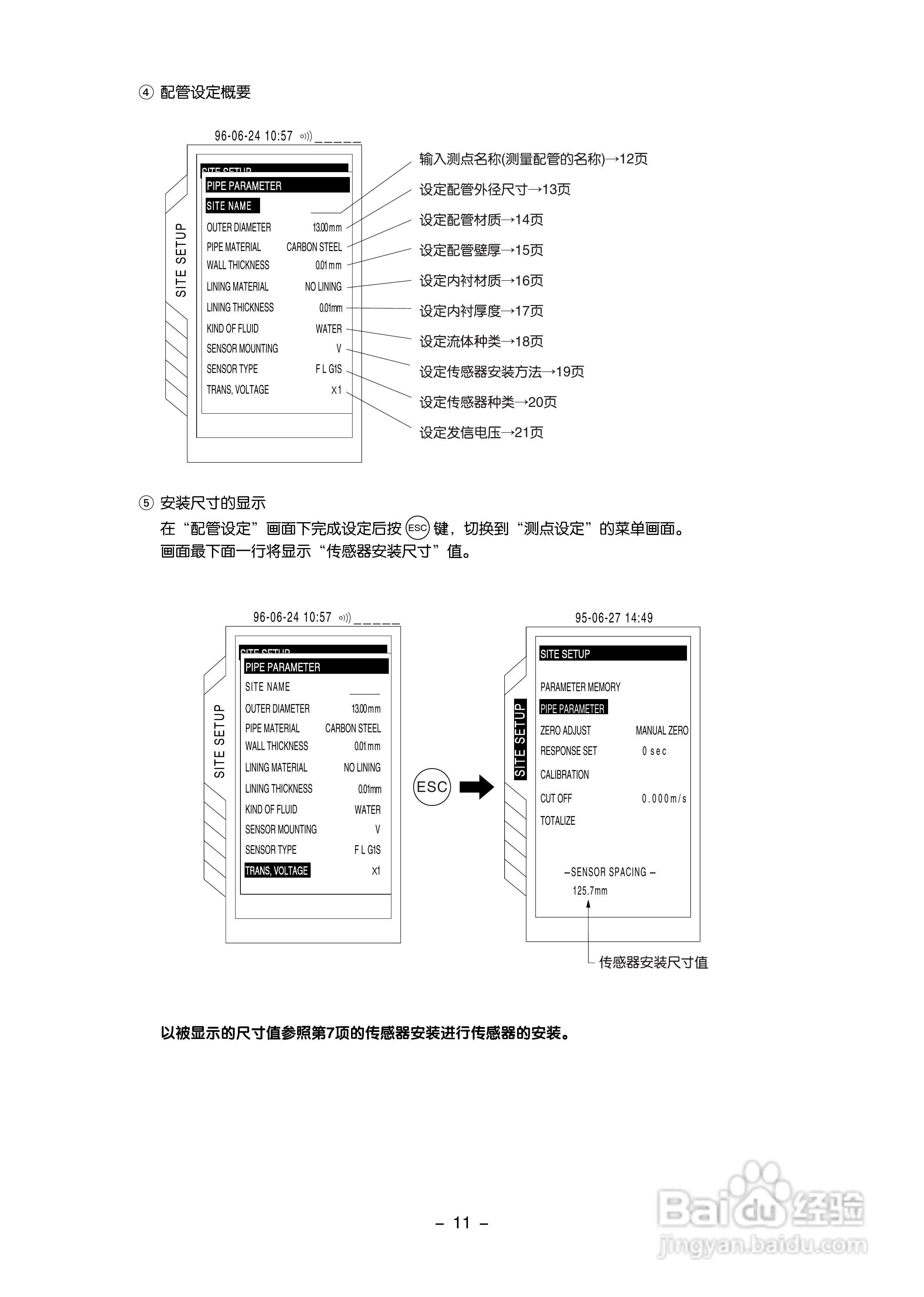 富士电机FLC-2便携式超声波流量计说明书:[2]