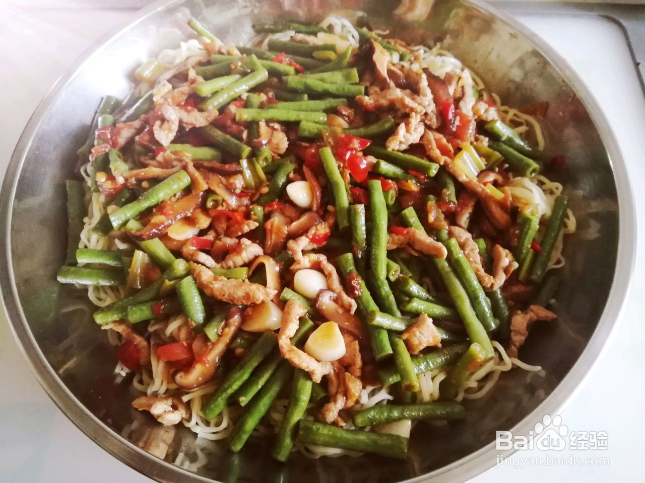 家常豇豆角卤面的做法