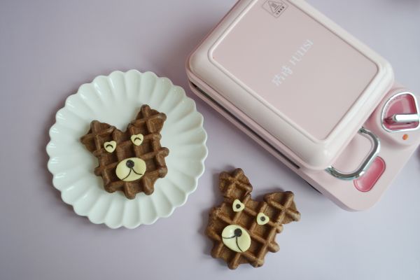 布朗熊卡通华夫饼