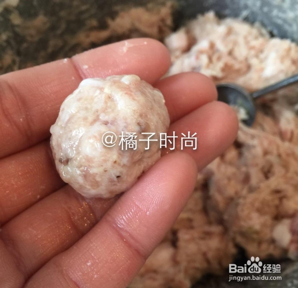 妈妈教我做的香菇肉丸