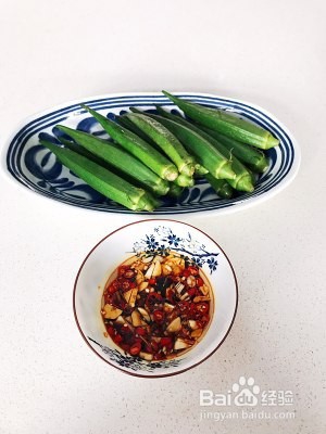 健康养生佳品凉拌秋葵的做法