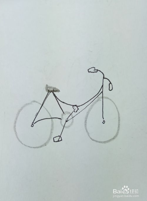 怎样画简笔画“一辆单车”？