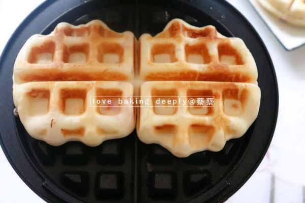 紫薯芝士华夫饼