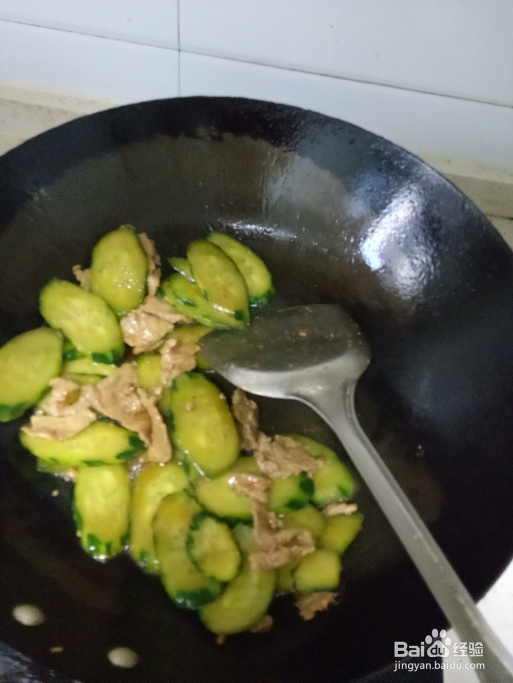 简单黄瓜炒肉片
