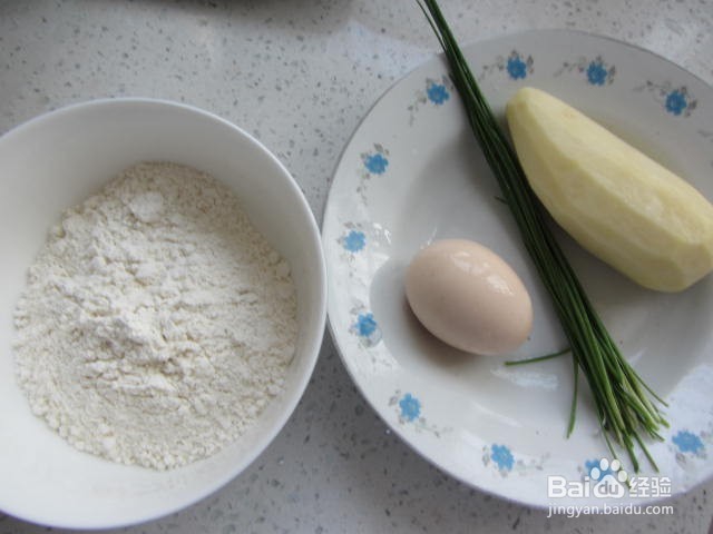 香葱土豆丝鸡蛋面饼