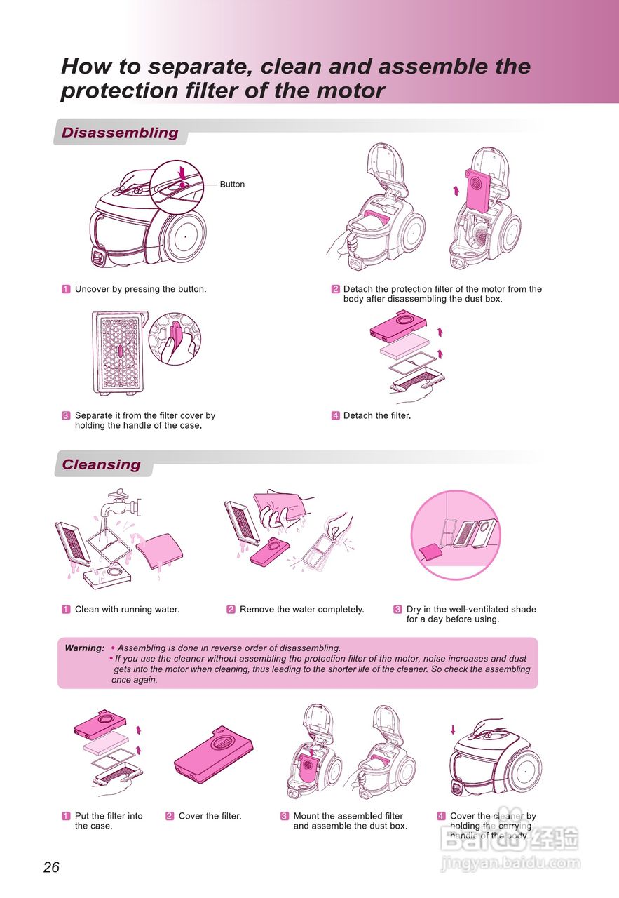 LG VC6118GHAYM吸尘器机使用说明书:[3]