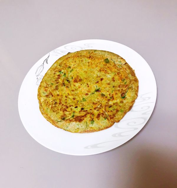 蔬菜杂豆豆渣饼