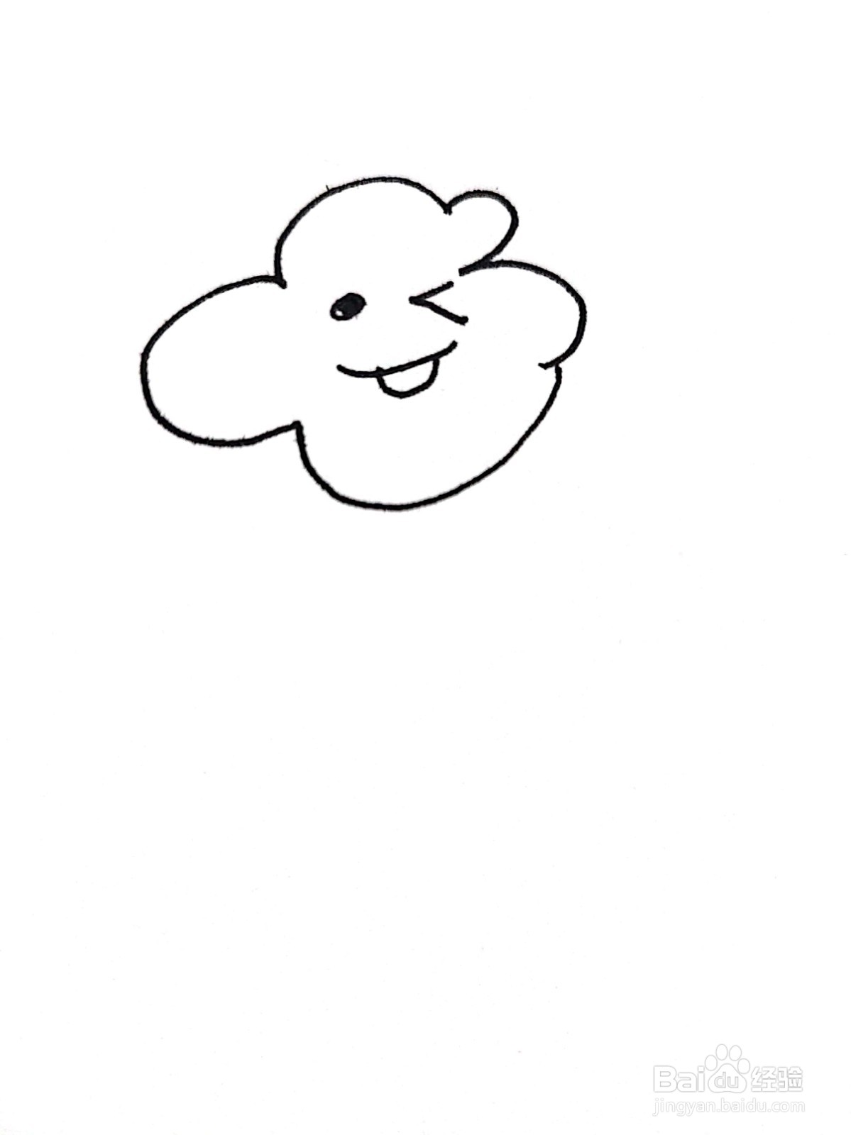 怎么用数字3画云朵