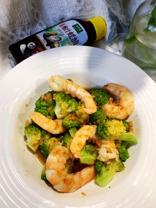 蒜蓉虾仁西兰花