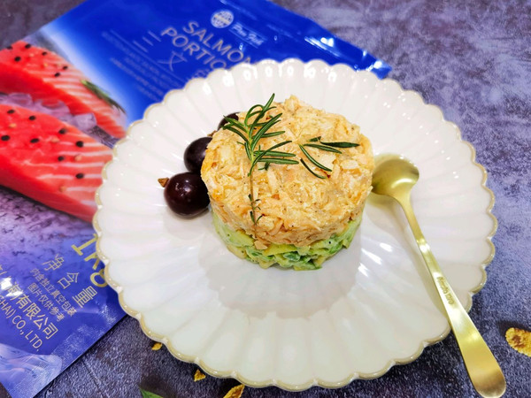 三文鱼牛油果塔塔