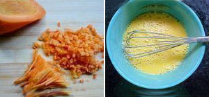 苦瓜胡萝卜蛋饼的做法