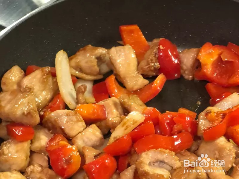 怎样做出家常菜系列之甜椒糖醋猪肉