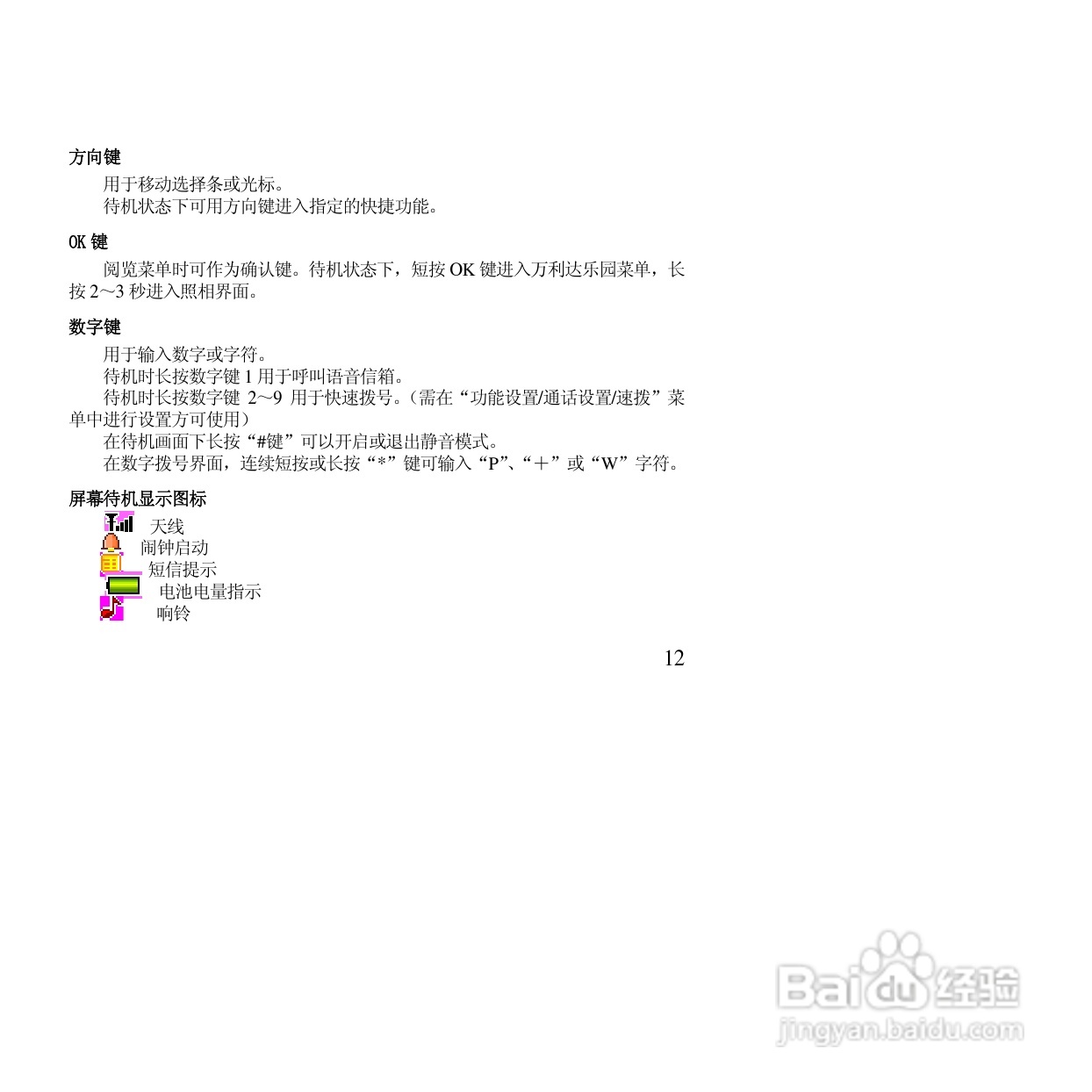 万利达MT155手机使用说明书:[2]