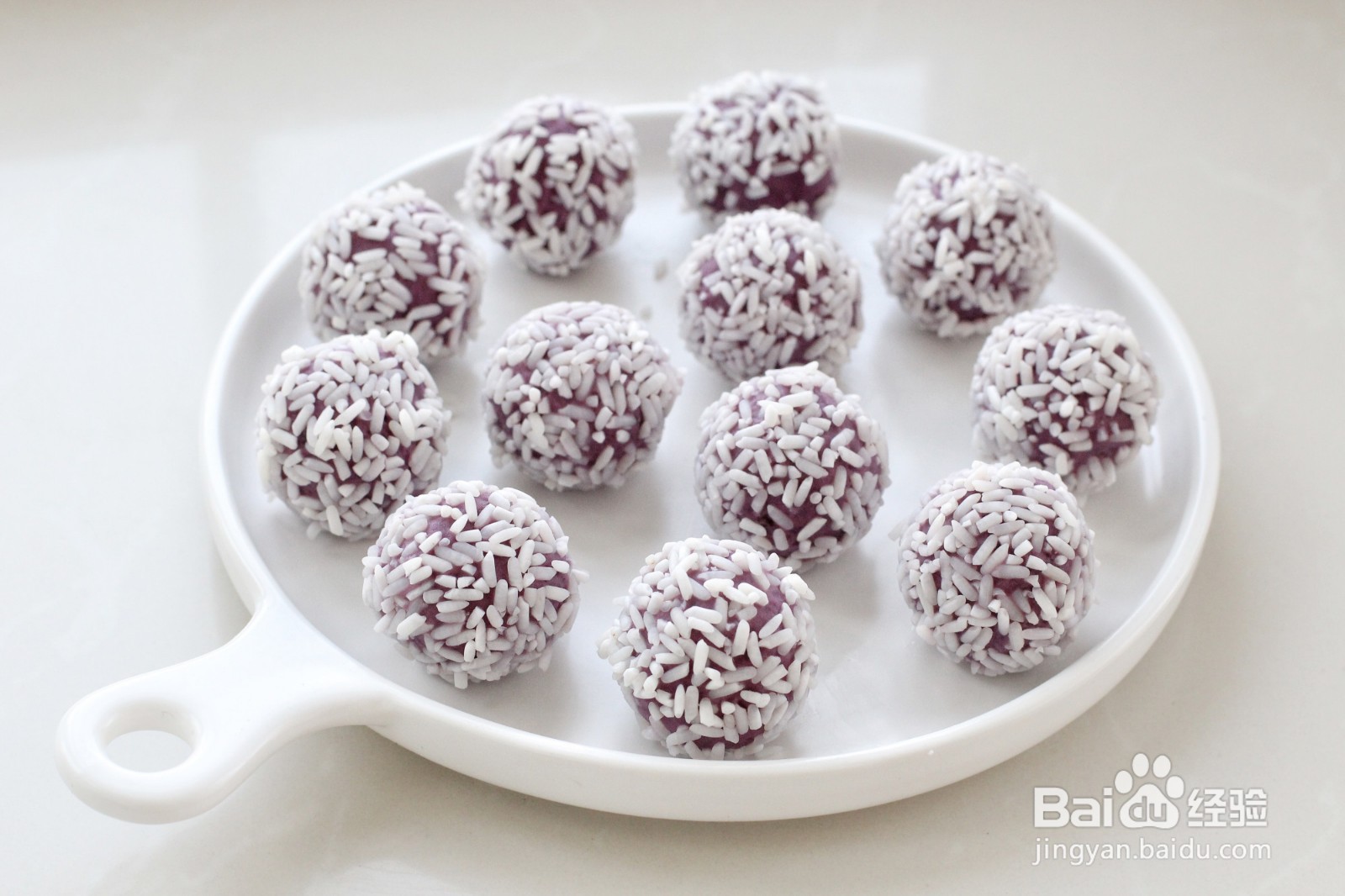 怎么做水晶紫薯糯米丸子