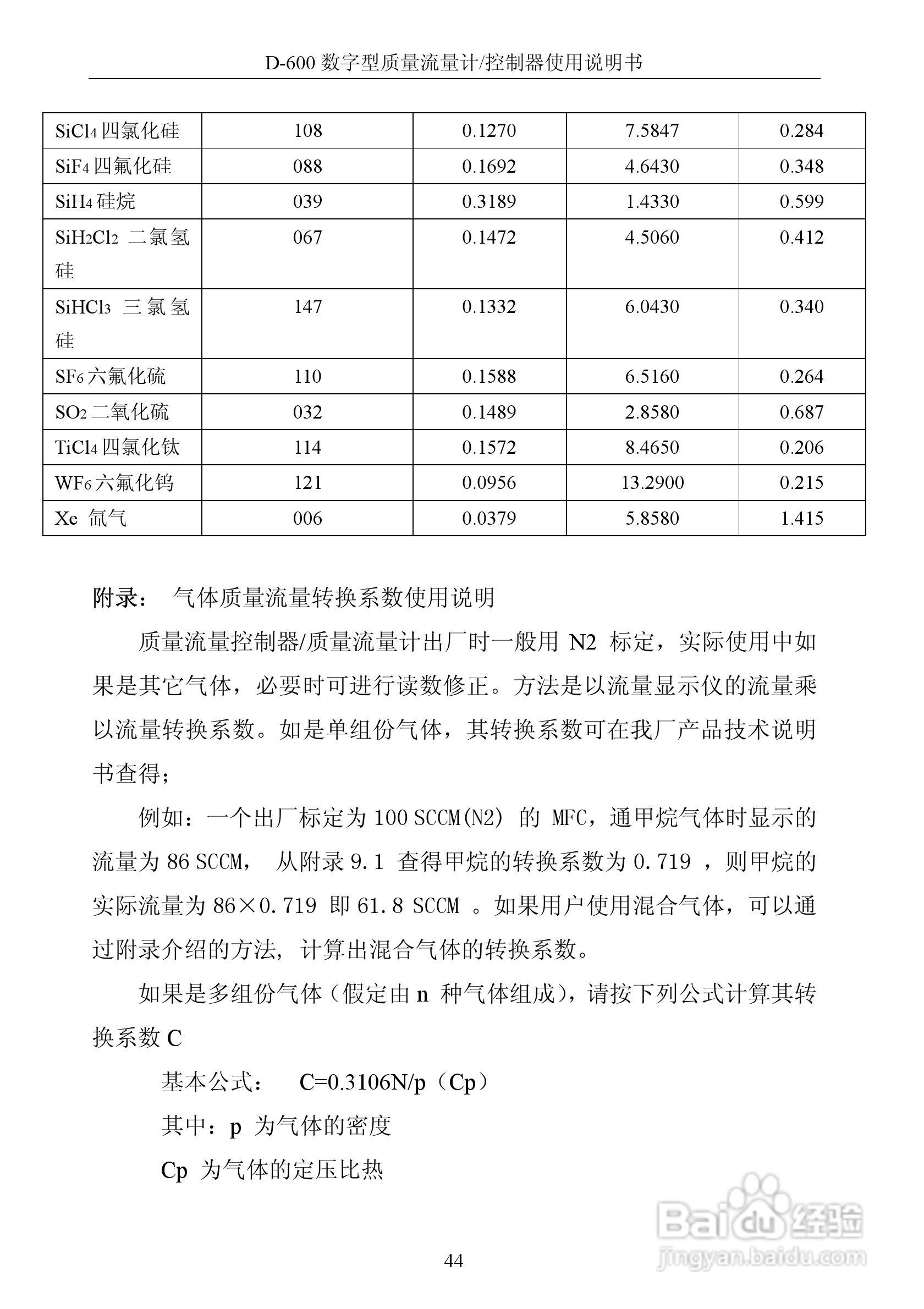 德欣电子D-600 数字型质量流量计/控制器使用说明书:[5]