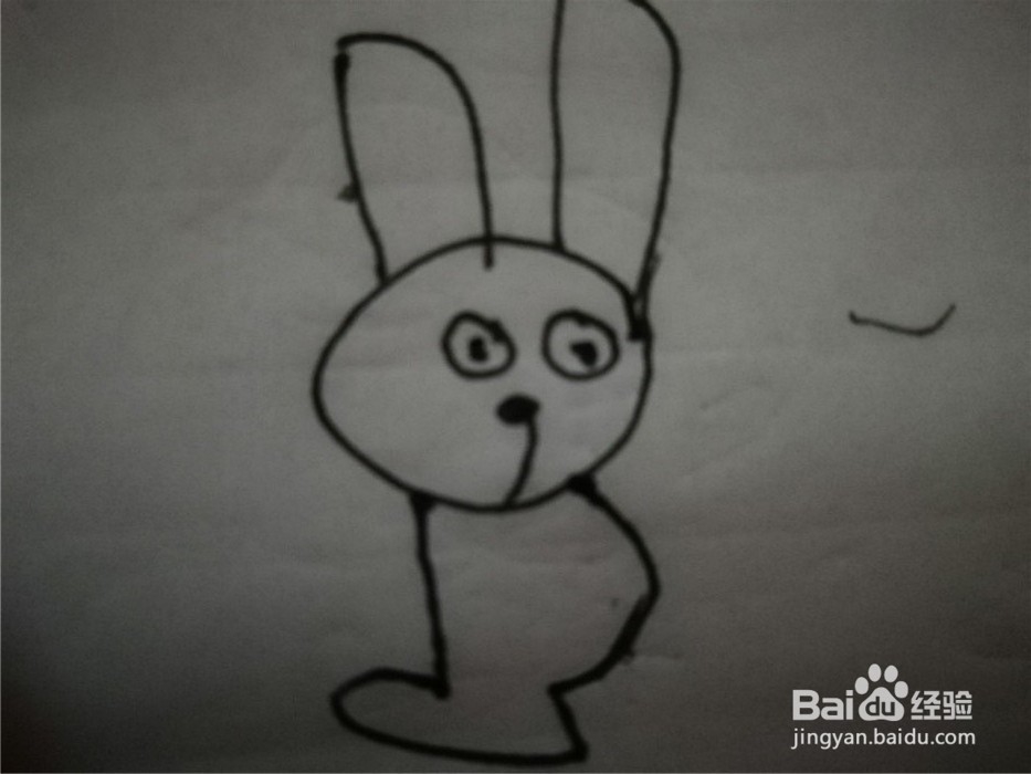 怎么样用简笔画画小兔子