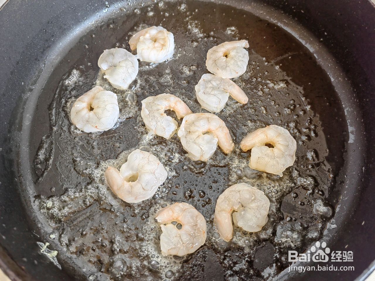 韭苔虾仁炒蛋的做法