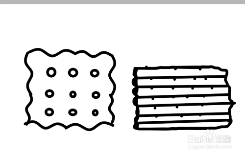 美味小吃之苏打饼干怎么画?